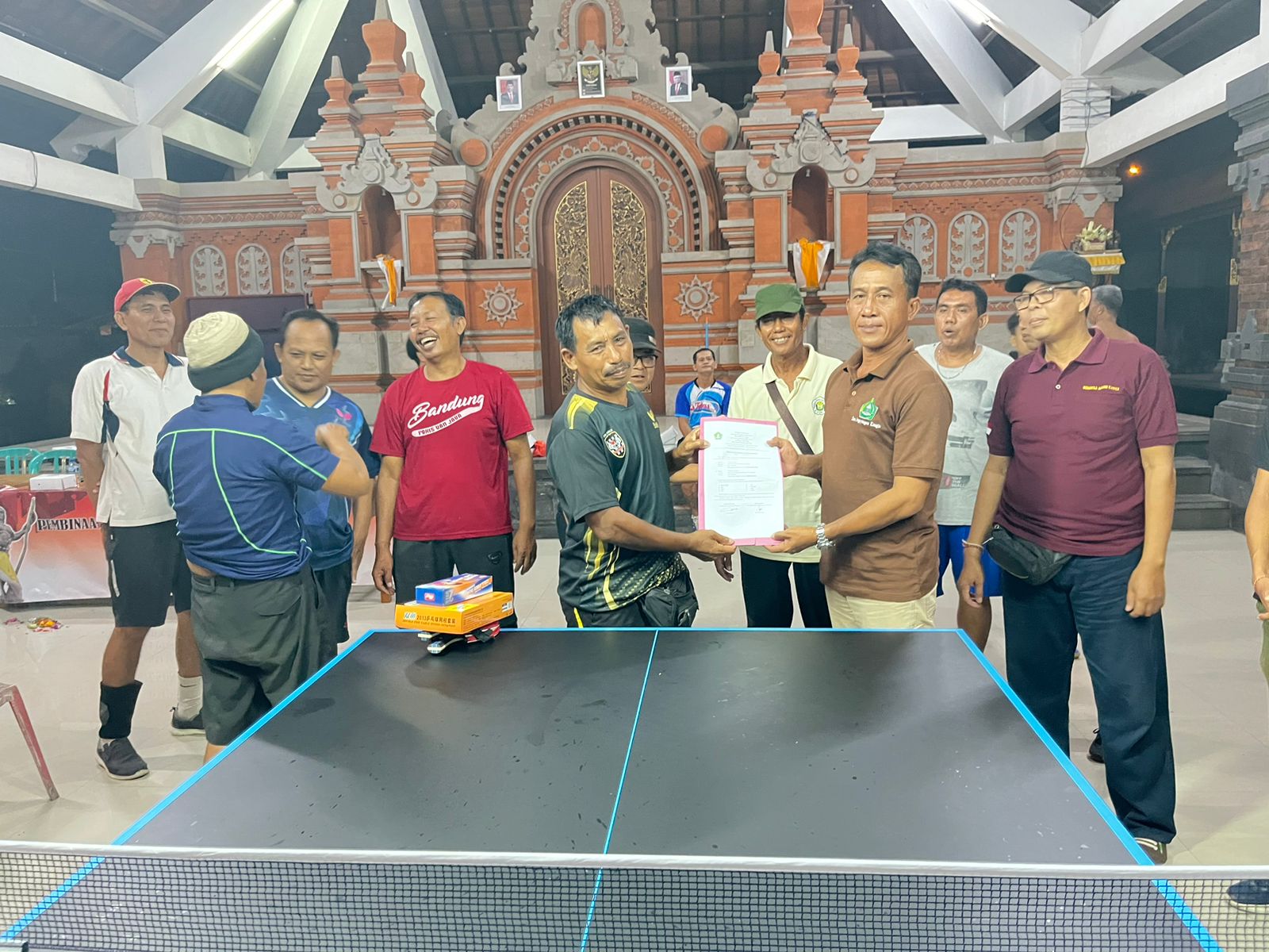 PEMBINAAN KELOMPOK OLAHRAGA TENIS MEJA DI DUSUN KAYANGAN