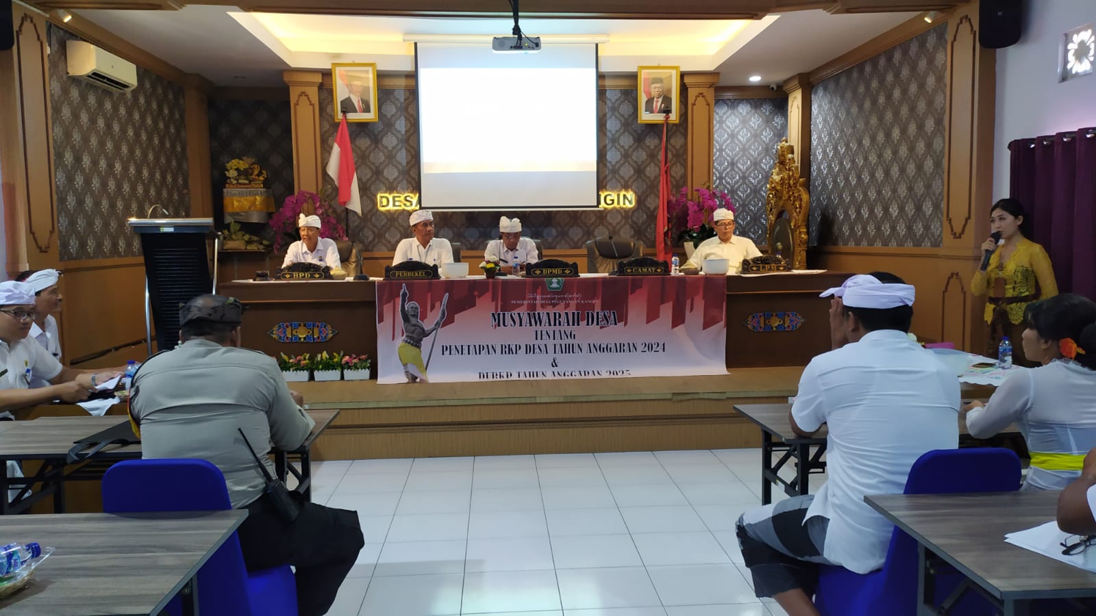 Musyawarah Desa Tentang Penetapan RKP Desa Tahun Anggaran 2024 & DURKP Tahun Anggaran 2025.