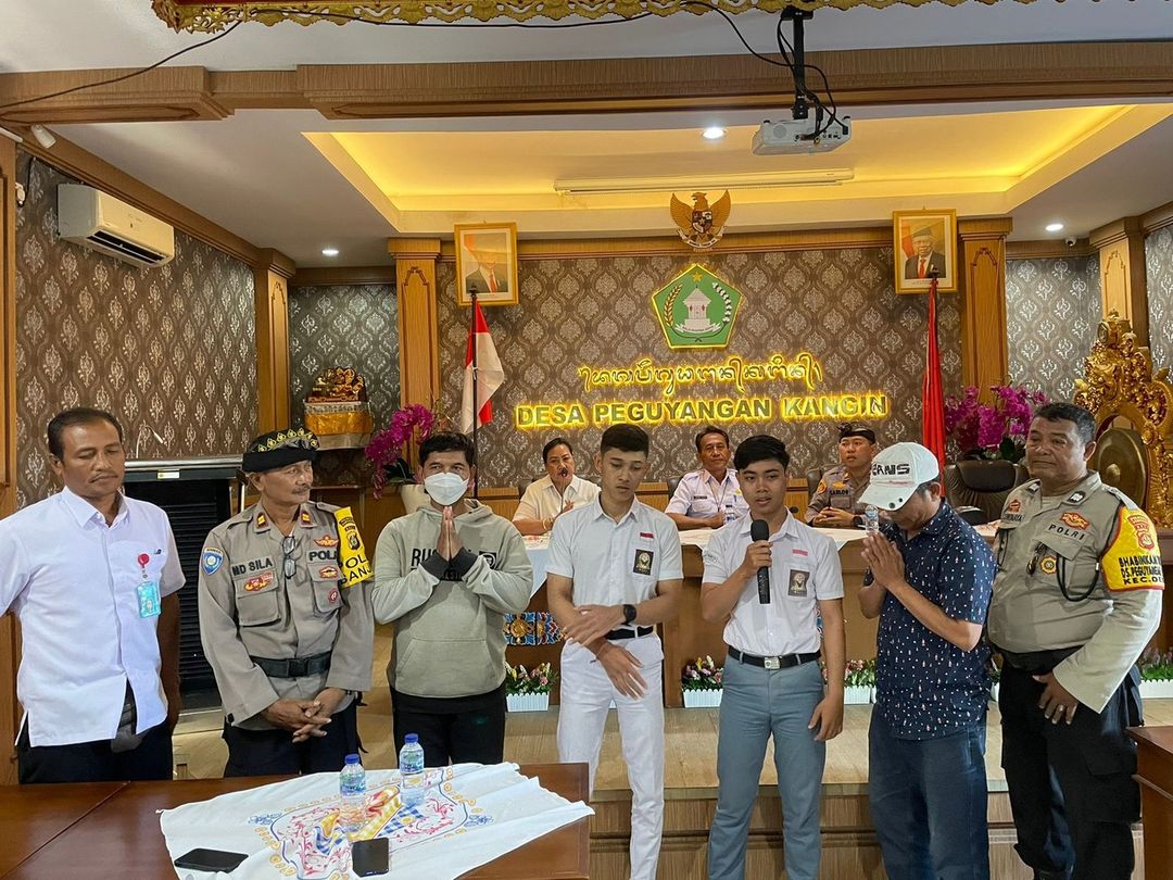 Mediasi Polsek Denut, Perbekel, Kepala Dusun dan SMK PGRI 5 Dps