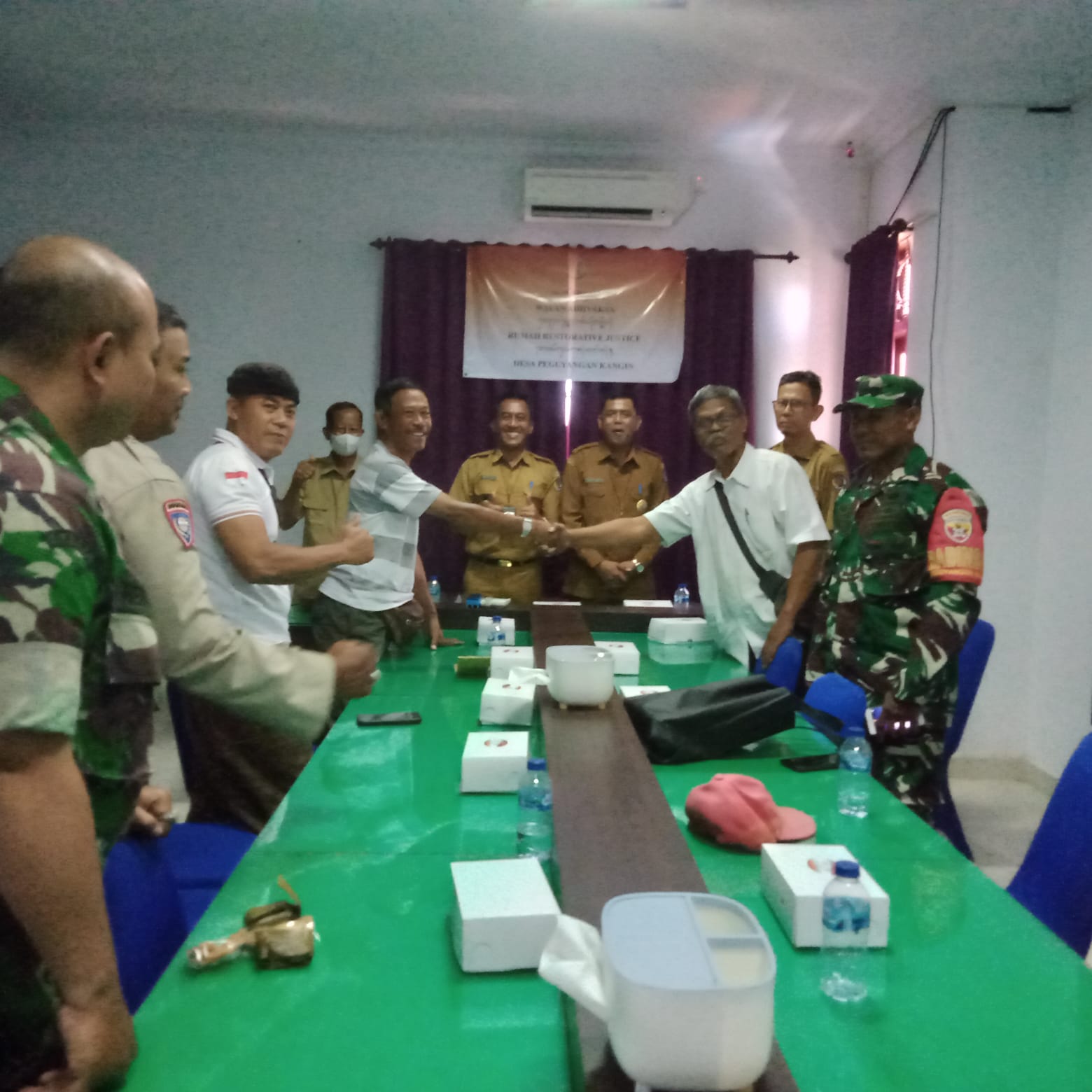 RESTORATIVE JUSTICE MEDIASI TERKAIT PERMASALAHAN TANAH BERLANGSUNG DENGAN DAMAI DAN MENDAPATKAN SOLUSI TERBAIK