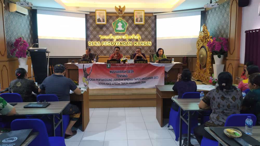 MUSYAWARAH DESA TENTANG LAPORAN PERTANGGUNG JAWABAN APBDESA TAHUN ANGGARAN 2023 DAN SOSIALISASI APBDES TAHUN ANGGARAN 2024