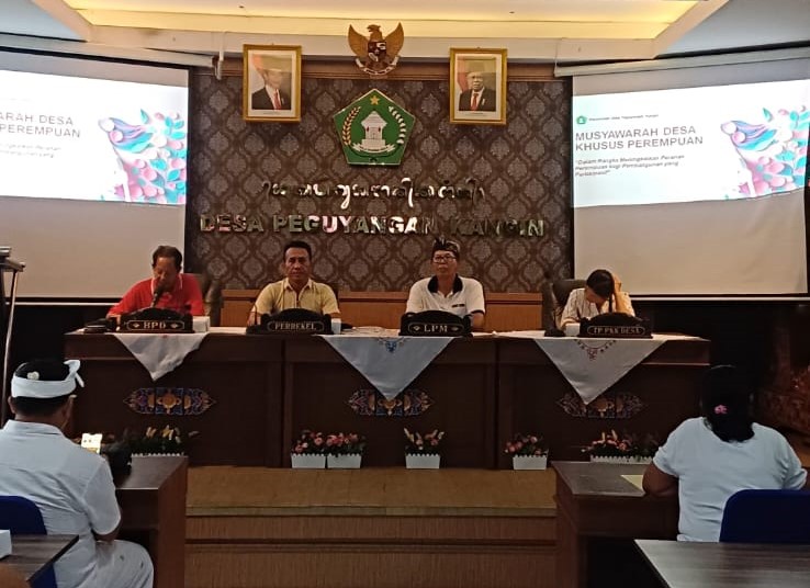 MUSYAWARAH DESA KHUSUS PEREMPUAN DALAM RANGKA MENINGKATKAN PERANAN PEREMPUAN BAGI PEMBANGUNAN YANG PARTISIPASIF