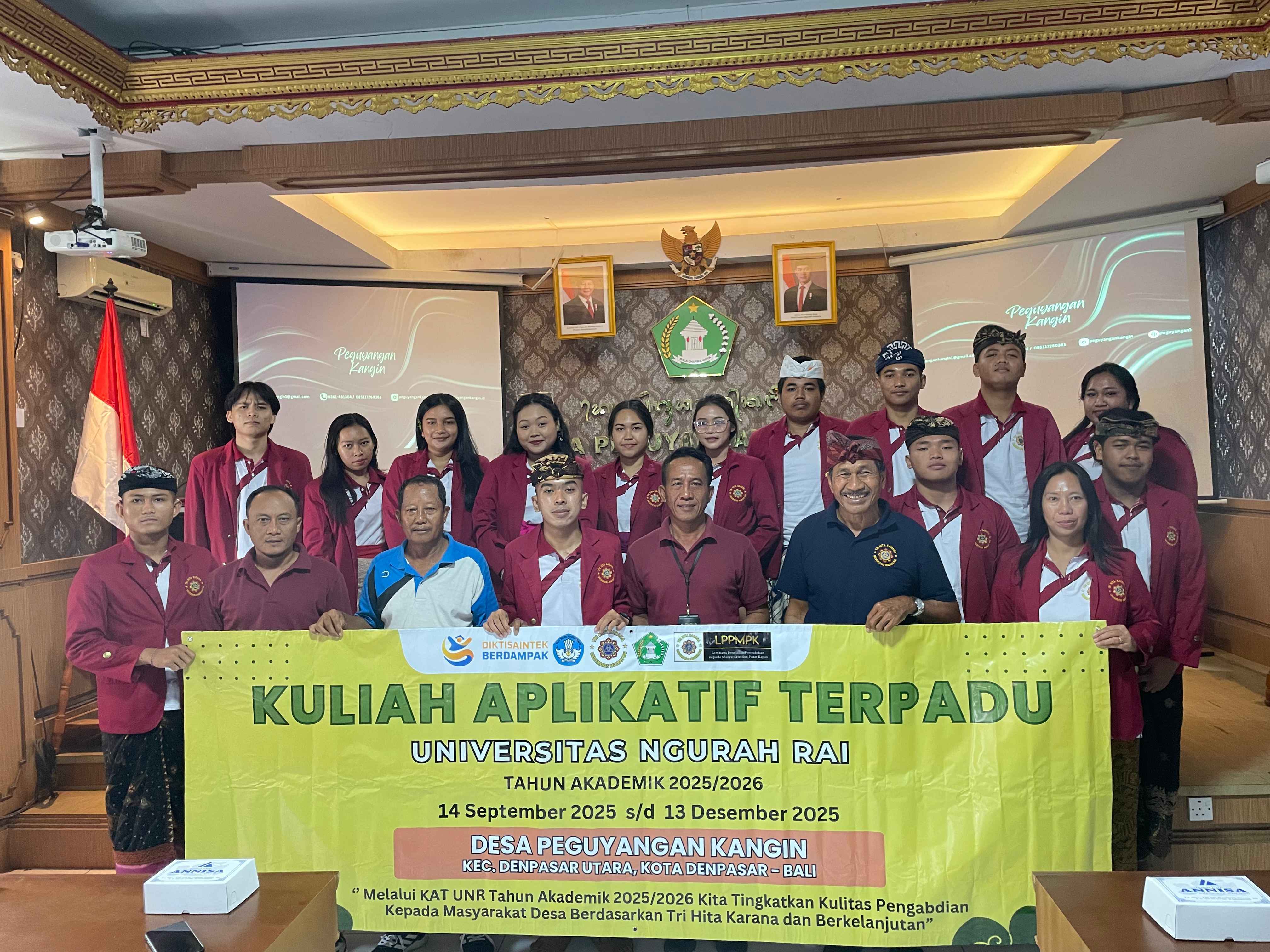 Pembukaan KAT-UNR Tahun Akademik 2025/2026 di Desa Peguyangan Kangin