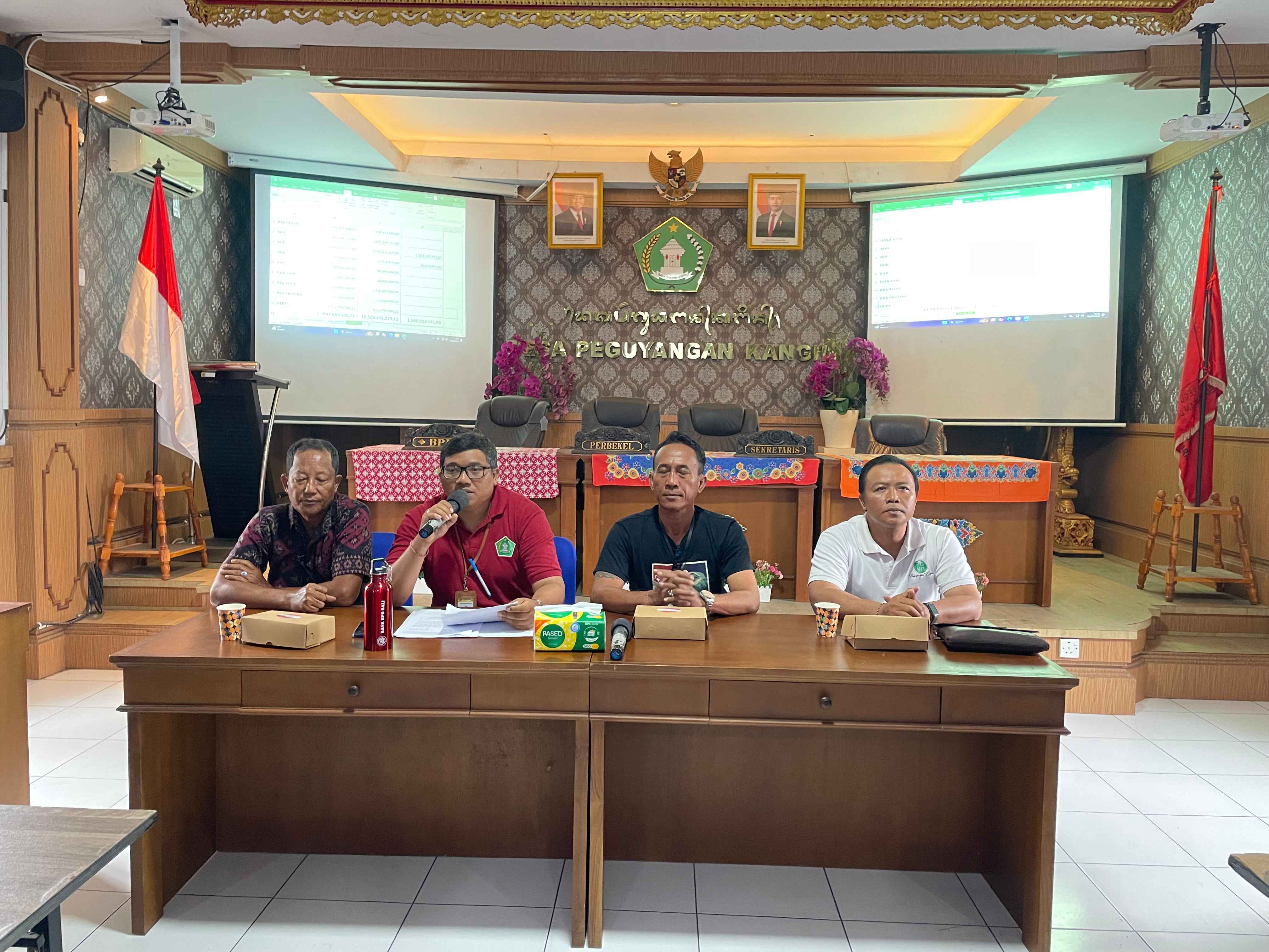 Rapat Koordinasi Perubahan APBDes Desa Peguyangan Kangin Tahun Anggaran 2025