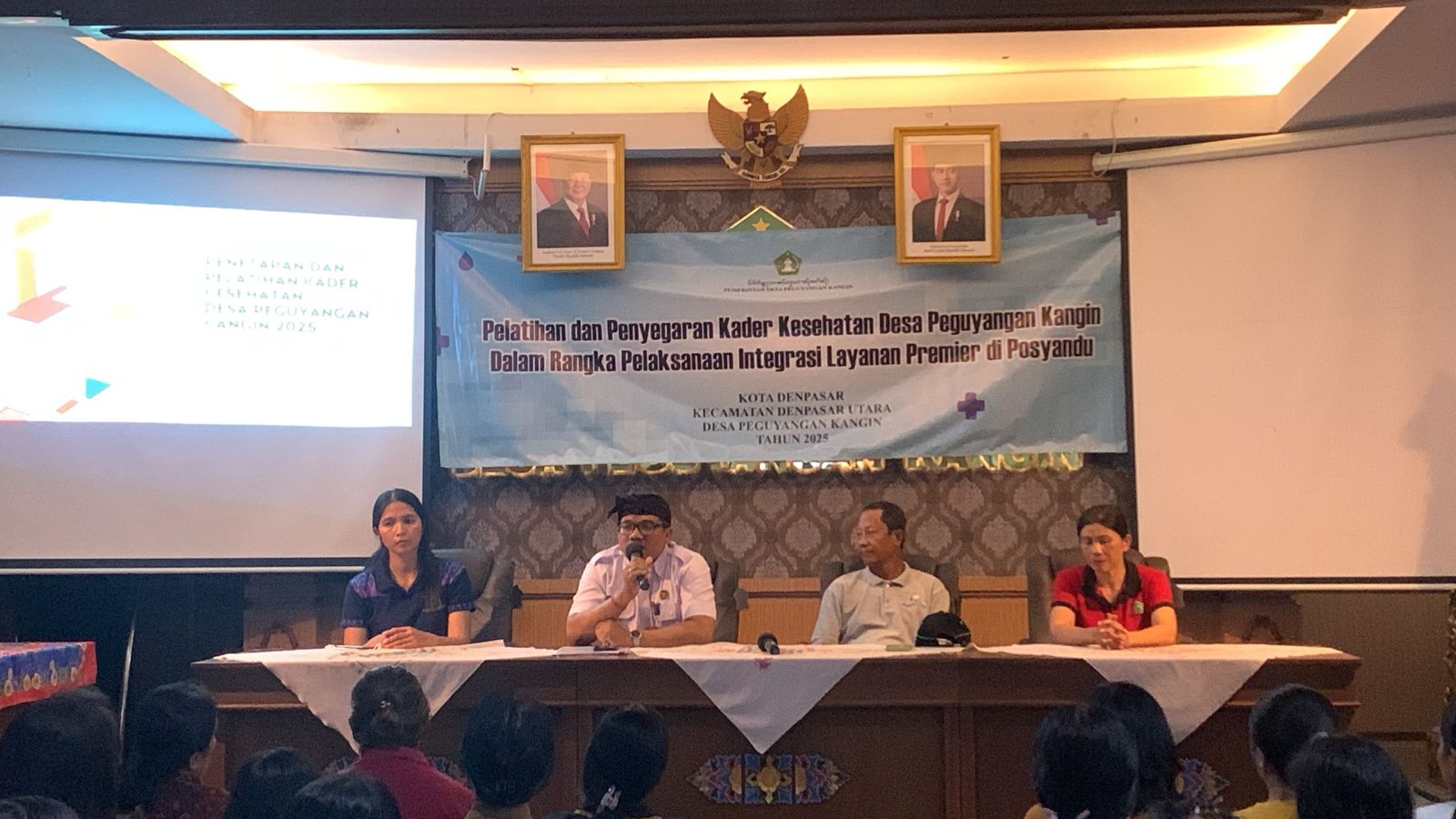 PELATIHAN DAN PENYEGARAN KADER KESEHATAN DALAM RANGKA PELAKSANAAN INTEGRITAS LAYANAN PREMIER DI POSYANDU