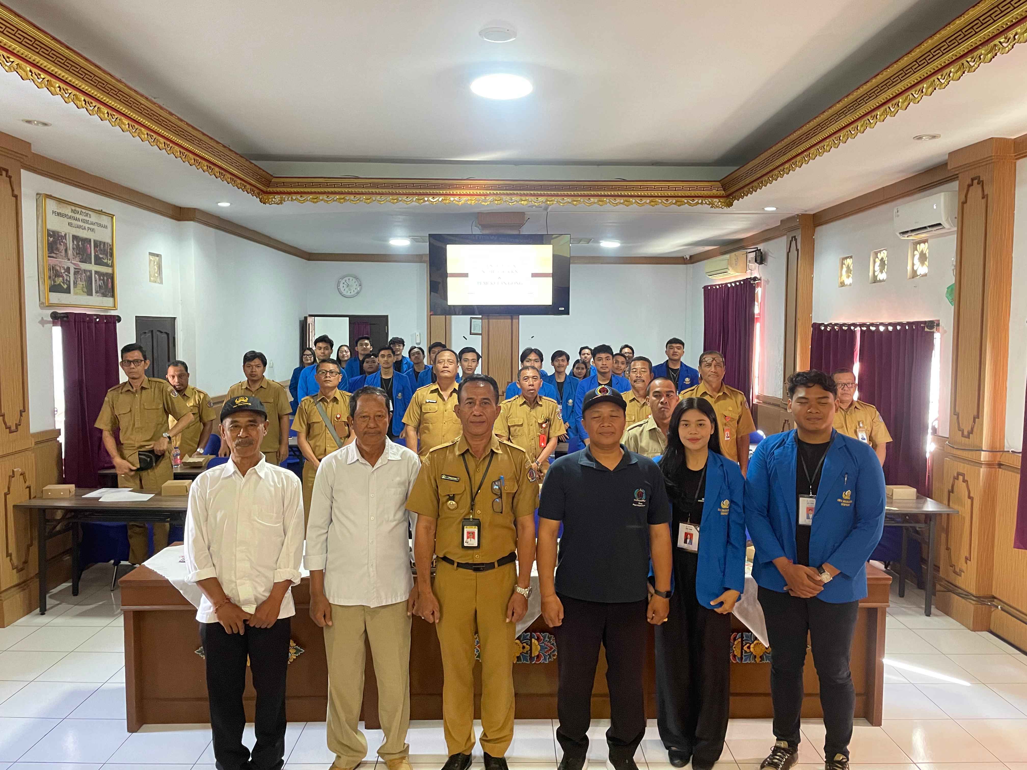 PEMBUKAAN DAN PENERIMAAN KKN PMM REGULER PERIODE II UNIVERSITAS WARMADEWA DI DESA PEGUYANGAN KANGIN 