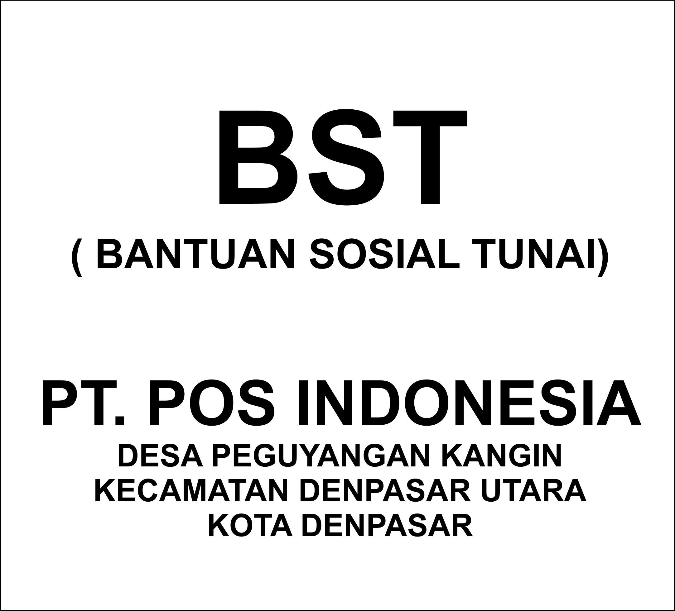 DATA PENERIMA BANTUAN SOSIAL TUNAI OLEH PT. POS INDONESIA TAHUN 2020