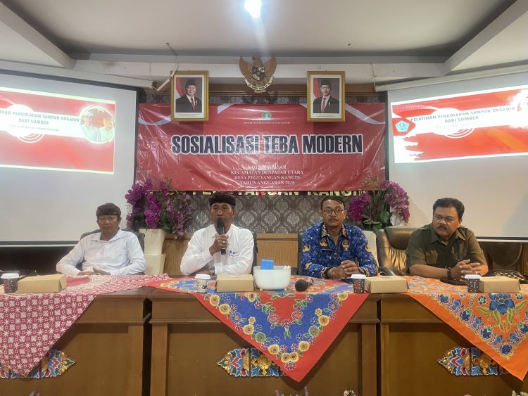 DESA PEGUYANGAN KANGIN GELAR SOSIALISASI TEBA MODERN WUJUDKAN PENGELOLAAN SAMPAH BERBASIS SUMBER