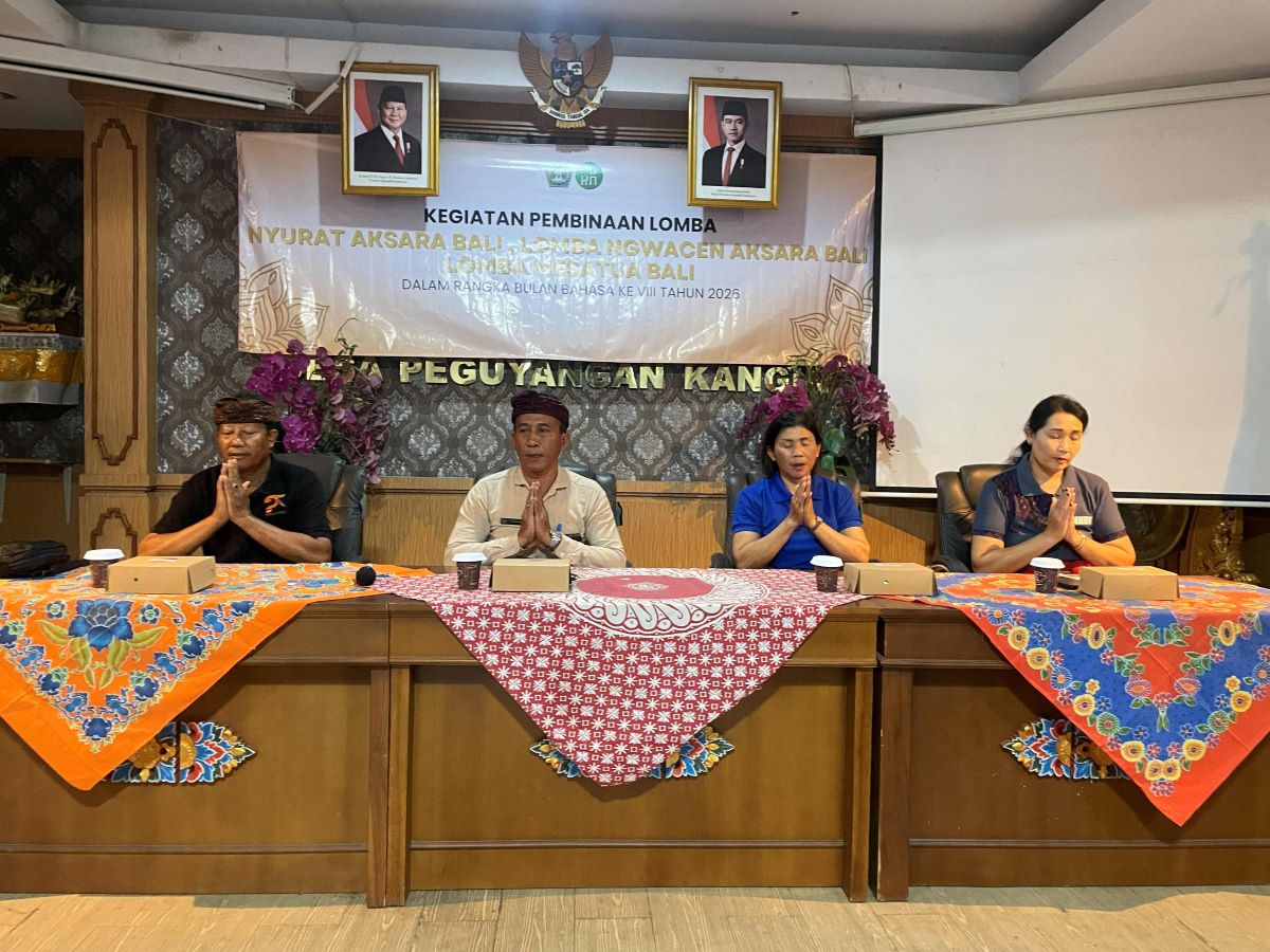 PEMBINAAN LOMBA BULAN BAHASA BALI VIII DI DESA PEGUYANGAN KANGIN