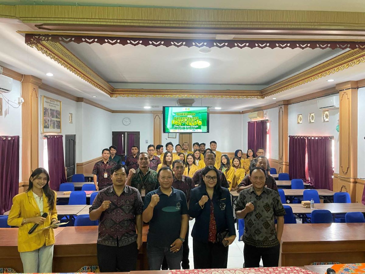 PEMBUKAAN KKN UNIVERSITAS PENDIDIKAN NASIONAL DI DESA PEGUYANGAN KANGIN