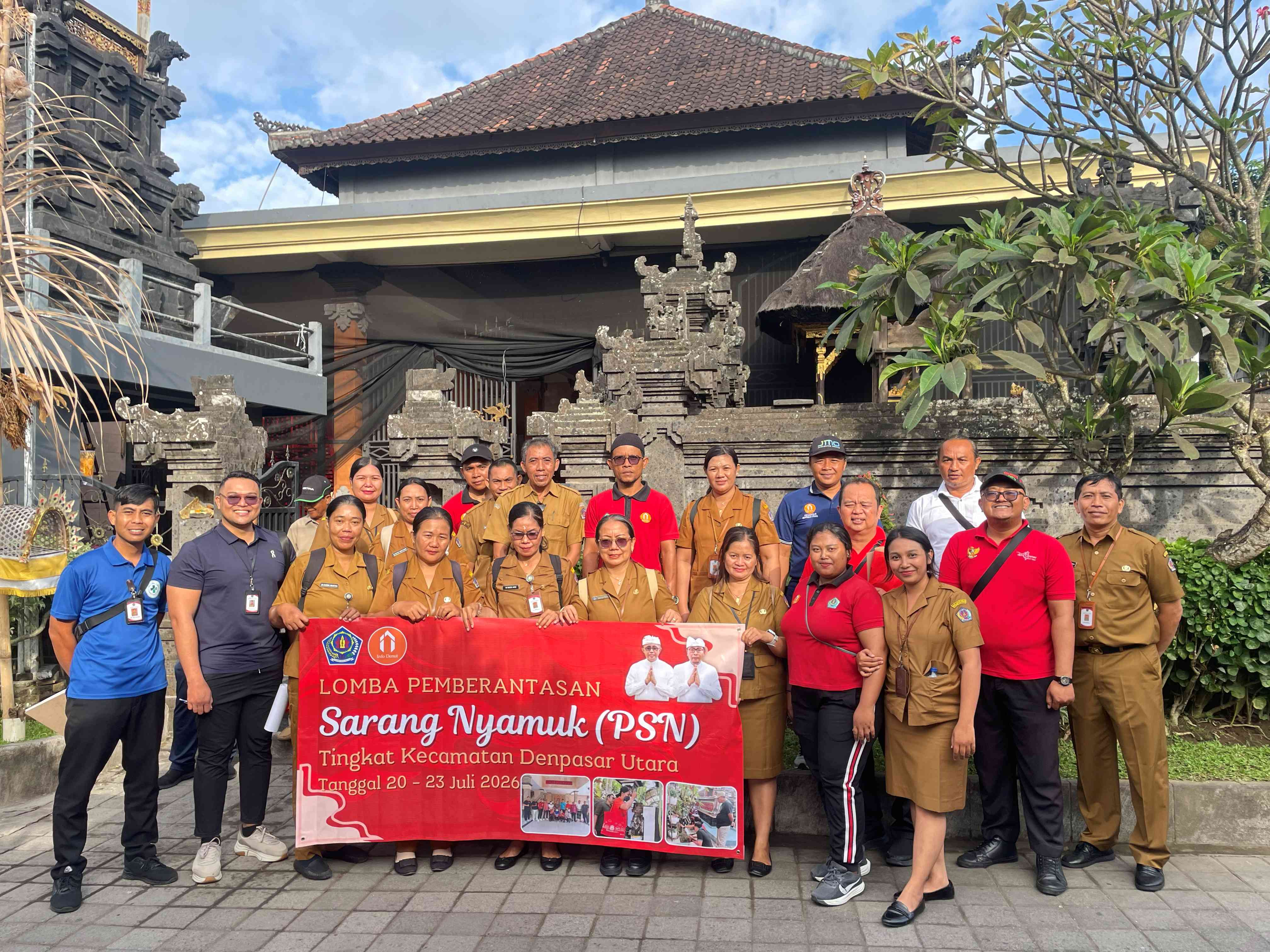 Desa Peguyangan Kangin Ikuti Lomba Pemberantasan Sarang Nyamuk (PSN) Tingkat Kecamatan di Wilayah Dusun Bantas