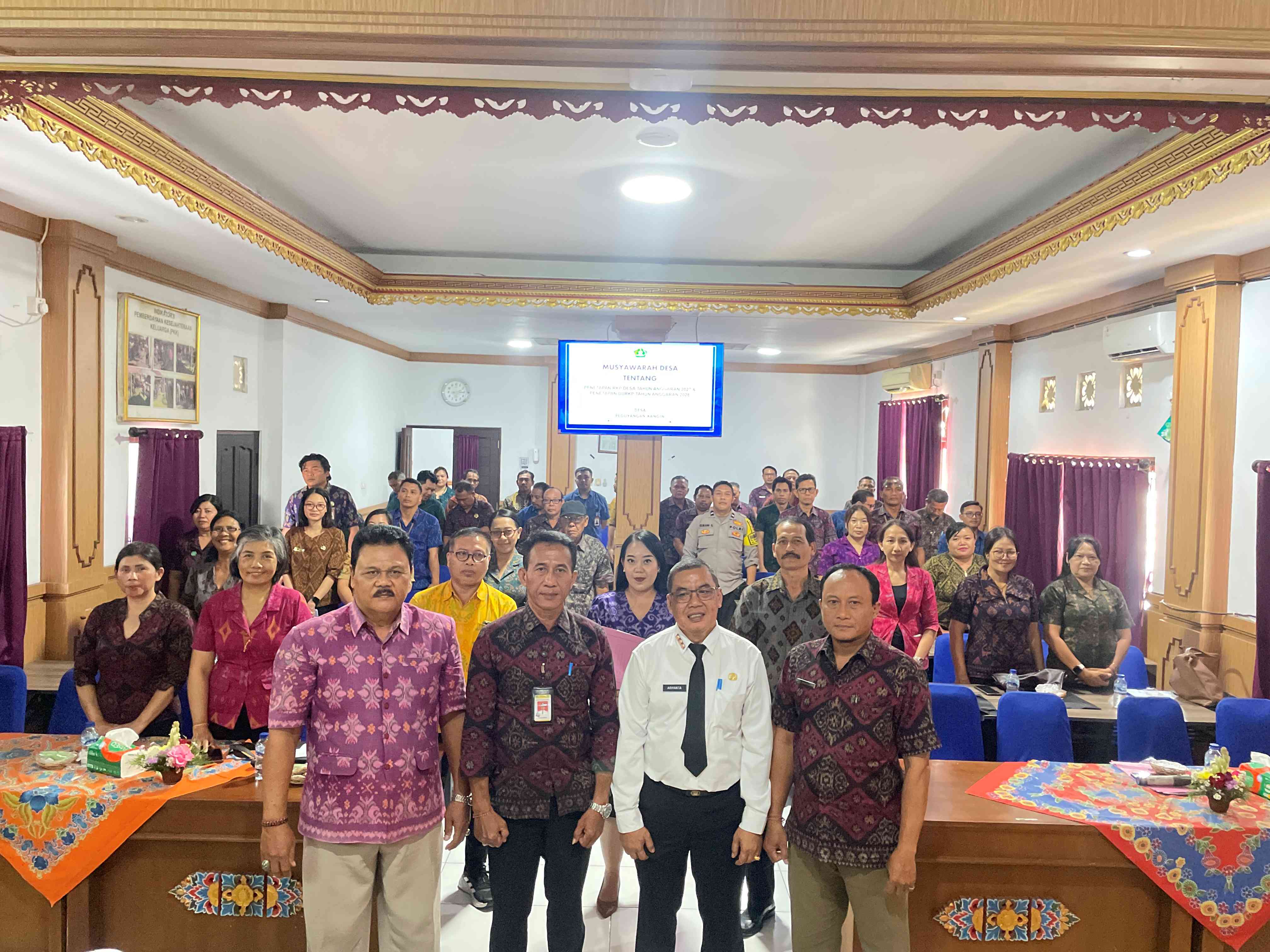 Musyawarah Desa Peguyangan Kangin Tetapkan RKP Desa Tahun Anggaran 2027 dan DURKP Desa Tahun Anggaran 2028