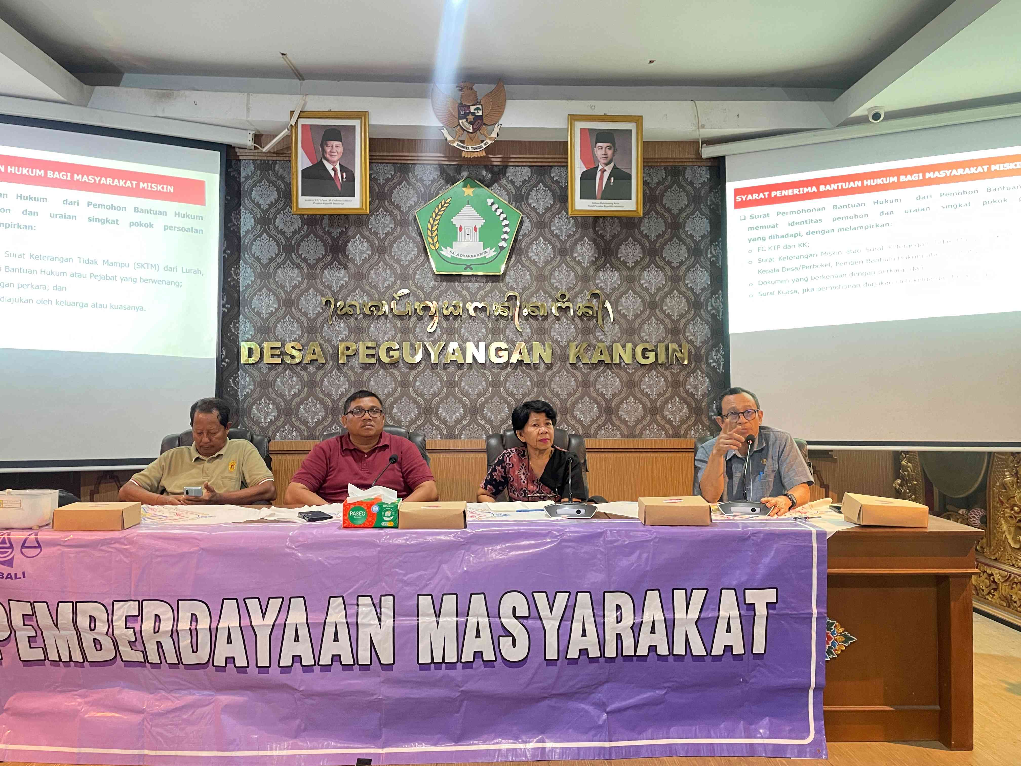 Lembaga APIK Bali Gelar Sosialisasi Bantuan Hukum bagi Masyarakat Kurang Mampu di Desa Peguyangan Kangin